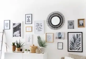 décorer un mur blanc de salon 