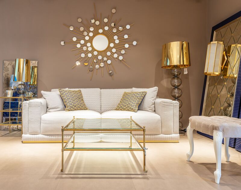 une touche doree dans le salon